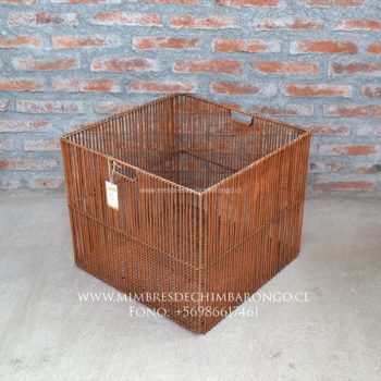 Canasto Empalizado 35x35 cm