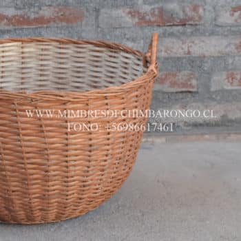 Alternative view of Canasta de Mimbre Ovalada 50x32 cms