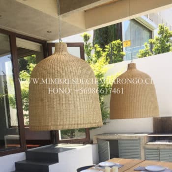 Lámpara de mimbre Constanza XL