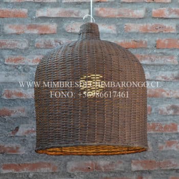 Lámpara de mimbre Constanza café