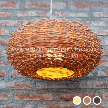 Alternative view of Lámpara de Mimbre Erizo 50x25cms