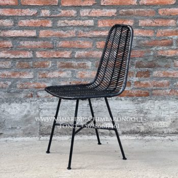 SILLA DE MIMBRE FLECHA NEGRA
