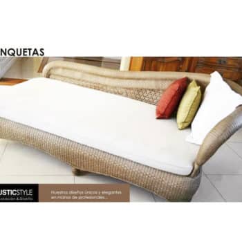 Banqueta de mimbre Benjamín