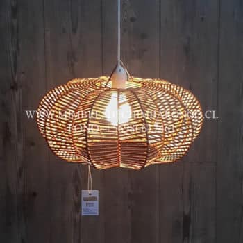 Lámpara de mimbre Calabaza 40x20 cms