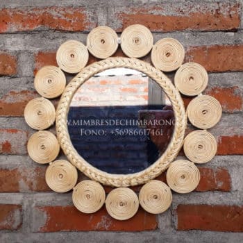 Espejo de Mimbre 43cm