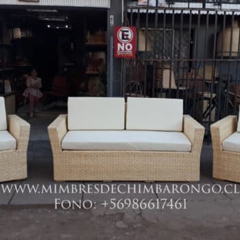 LIVING DE MIMBRE TEJIDO DOBLE
