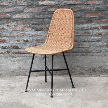 Silla de Mimbre tejido