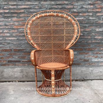 SILLÓN JULIO IGLESIAS MIMBRE COCIDO ENREJADO