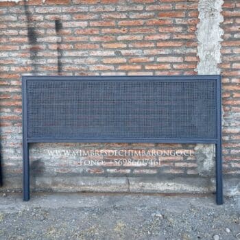 Alternative view of RESPALDO DE MIMBRE KING - GRIS