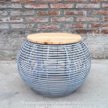 MESA DE CENTRO EMPALIZADO GRIS