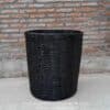 CANASTO DE MIMBRE NEGRO 80x70
